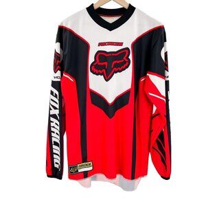 Vintage 2000s Fox Racing Motorcross Riding Jersey Shirt Long Sleeve